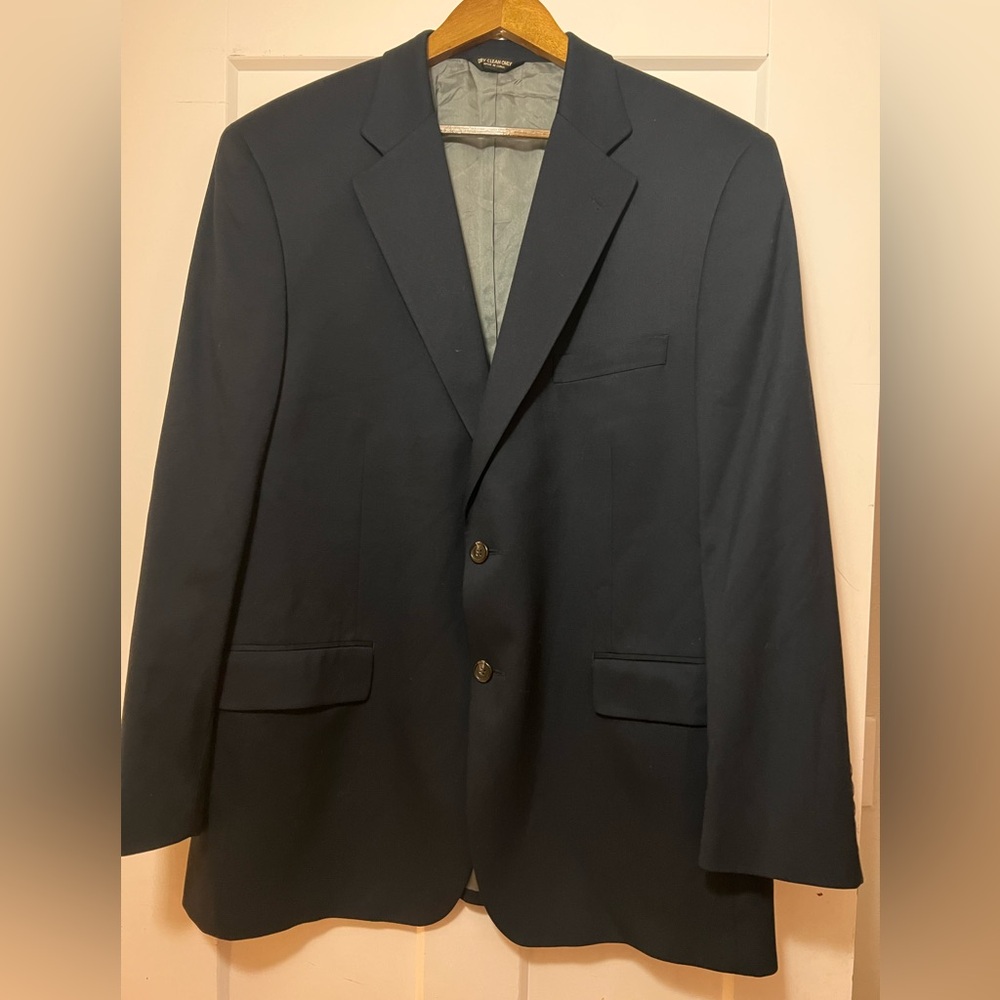 Men’s Norm Thompson Blazer Jacket sports coat Navy Blue 44